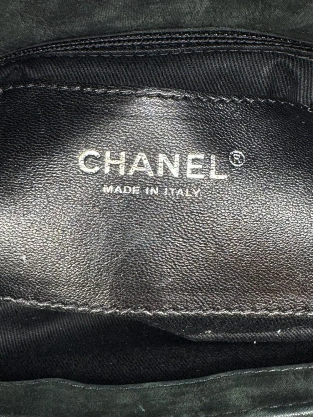 Chanel Just Mademoiselle Small Bowling Quilted Leather Shoulder Bag Black